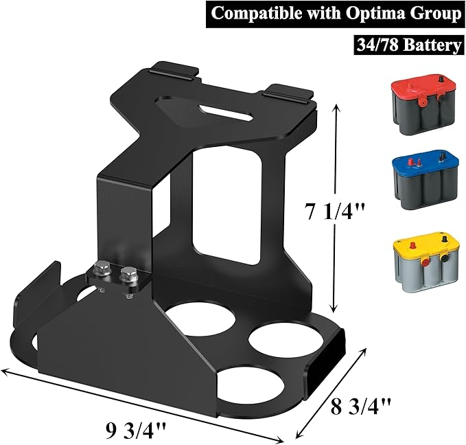Battery Box Tray Truck Battery Tray Battery Holder Battery Mount Bracket - Image 2