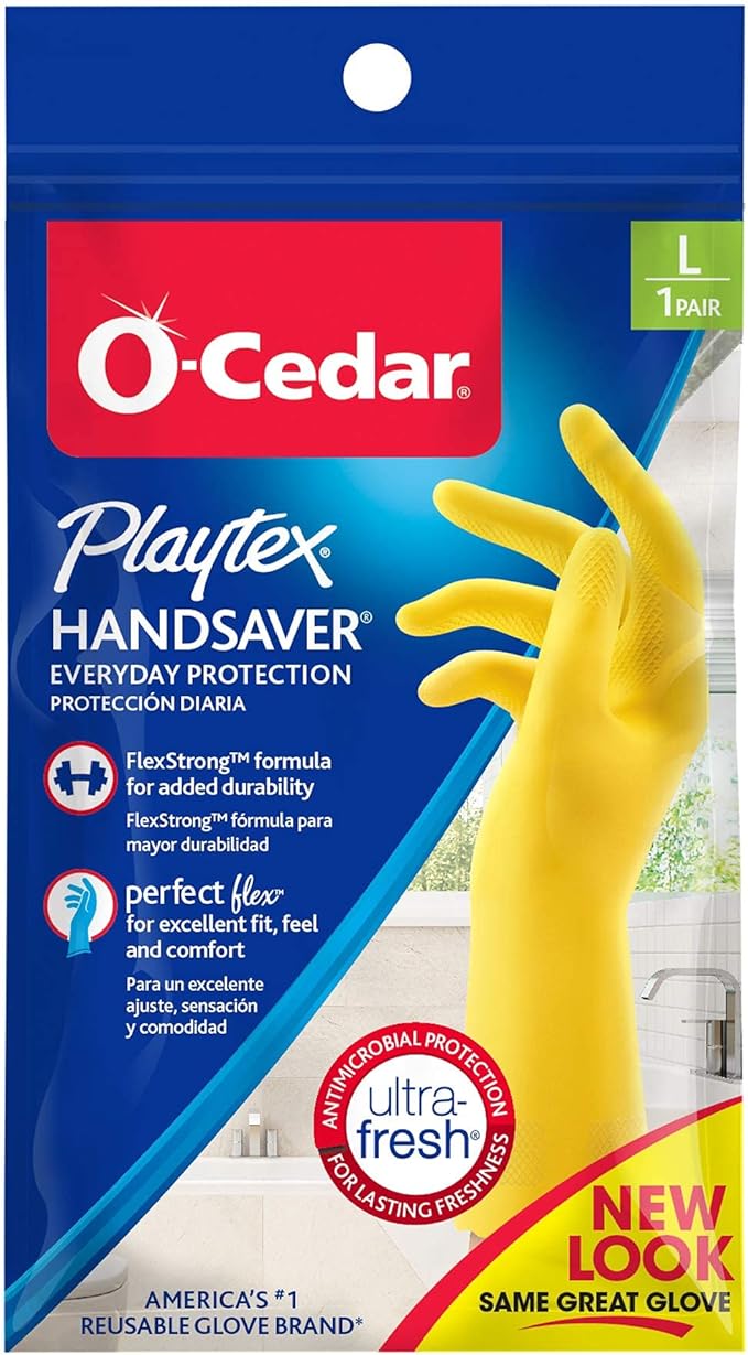Playtex HandSaver Reuseable Rubber Cleaning Gloves, Everyday Protection by PlaytexSport