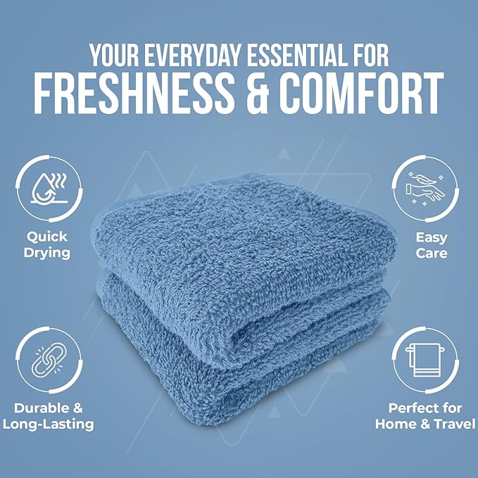 DAN RIVER 12 Pack Wash Cloths for Showering - Image 5