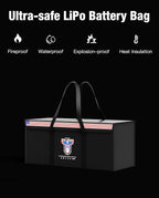 12V 200Ah LiFePO4 Lithium Battery Fireproof Safe Bag Large Capacity - Image 2