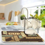 Super Absorbent Dish Drying Mat, Microfiber Fast-Drying Dish Mat, Kitchen Dish - Image 5