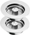 2 Pack Kitchen Sink Drain Strainer & Stopper by voze