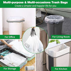 ALLCLEAN Small Trash Bags 4 Gallon - Image 6