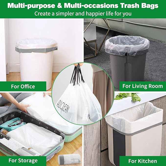 ALLCLEAN Small Trash Bags 4 Gallon - Image 6