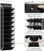 KEEPJOY 10 Tiers Mesh Over Door Shoe Organizer Storage, Hanging Shoe Holder - Image 6