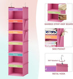 YOUDENOVA 6-Shelf Weekly Hanging Closet Organizer, Weekly Clothes Organizers - Image 5