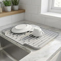 Silicone Dish Drying Mat with Raised Drain Spout, 15mm Thick Heat Resistant by Unknown