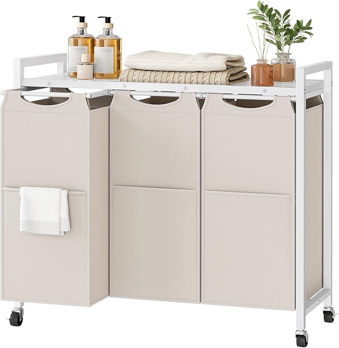 HOOBRO Laundry Sorter 3 Section, Laundry Hamper - Image 9