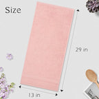 Cleanbear Hand Towel Face Towel Set, 100% Cotton, Size 29" x 13" - Image 3