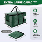 CONGREGATE 8-Pack Heavy Duty Dark Green Moving Bags - Image 5