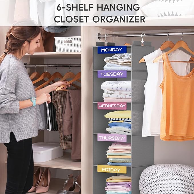 VERONLY Weekly Hanging Closet Organizer - Image 8
