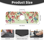 Bird Floral Flowers Dish Drying Mat - Image 3
