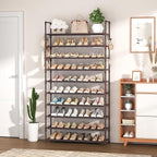 VTRIN 10 Tiers Shoe Rack Tall Large Capacity 50 Pairs Wide Shoe Organizer - Image 2