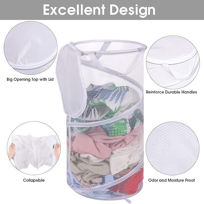 BATTOO Large Collapsible Laundry Basket - Image 3