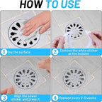 25 PCS Disposable Shower Drain Hair Catcher 3.54 Inches Round Drain Hair - Image 7