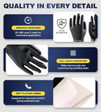 Heavy Duty Rubber Safety Work Gloves, Chemical Resistant Latex Gloves - Image 5