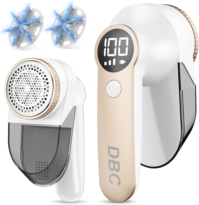 DBC Fabric Shaver with 15000r/Min Powerful Motor, LED Display, 6-Leaf Blades by Unknown