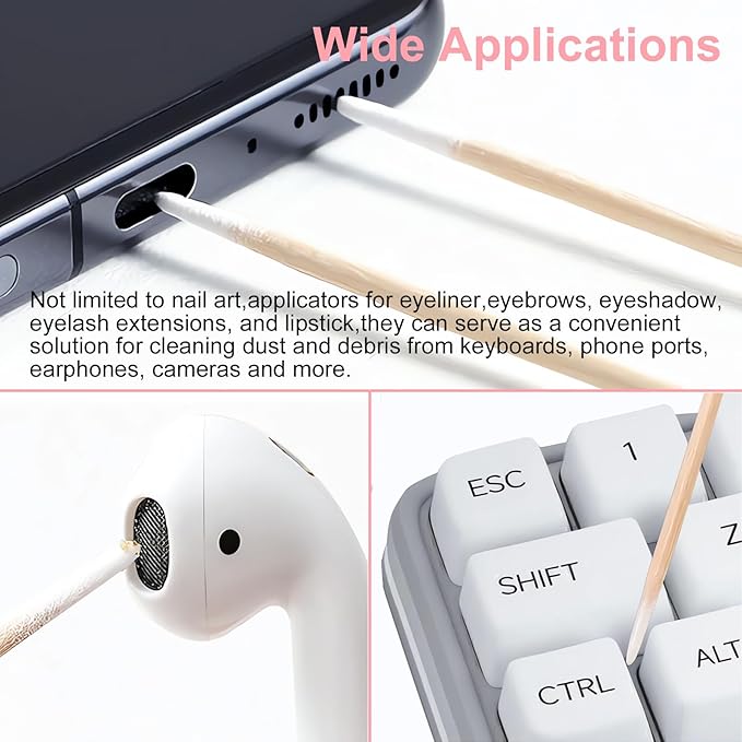 600PCS Pointed Tip Cotton Swabs, Double-end Precision Tip Cotton Swabs - Image 6
