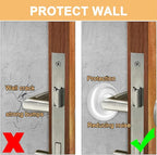 Door Stopper Wall Protector, Adhesive Bumper Protector, Reusable Rubber Door - Image 3