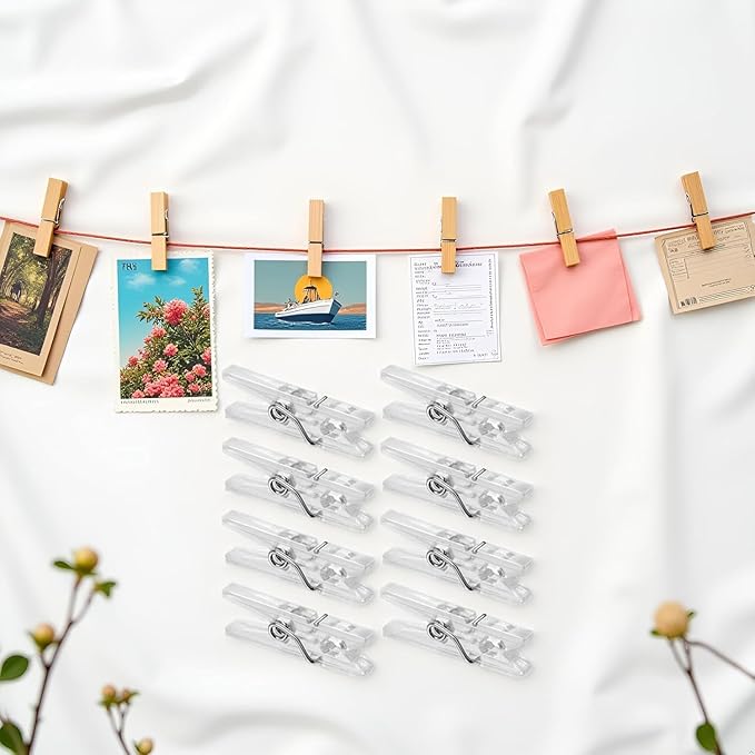 20pcs Photo Clip, 2.5cm Mini Clothes Pegs, Plastic Clothespins - Image 8