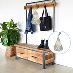 Conical Peg Bag for Storage, Hanging Peg Bag, Storage Peg Holder Sliding on - Image 7