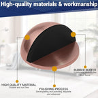 Self Adhesive Door Stoppers, Stainless Steel No Drill Rubber Floor Door Stop - Image 4