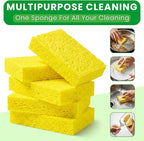 Kitchen Sponges, Non-Scratch Compressed Natural Cellulose Sponges - Image 7
