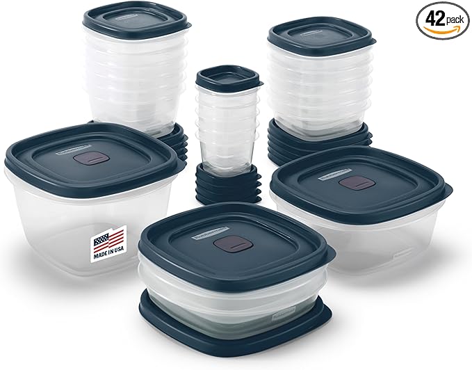 Rubbermaid EasyFindLids Food Storage Containers in Special-Edition Insignia Blue by Rubbermaid