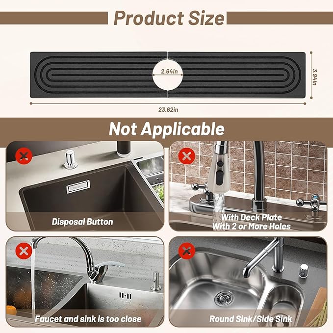 Faucet Mat for Kitchen Sink - Image 2