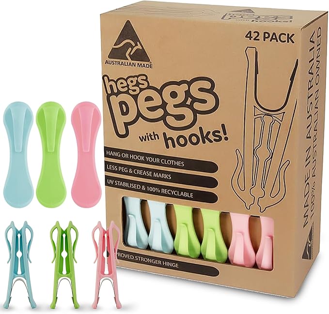 The Smartest Heavy Duty Clothespins by Hegs