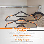Plastic Hangers 50 Pack, Cascading Slim Space Saving Clothing Hangers - Image 5