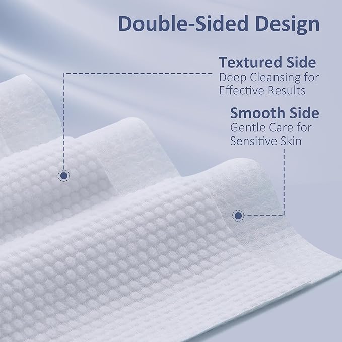 Ourmed Life Face Towels, Disposable Biodegradable Clean Facial Towels - Image 5