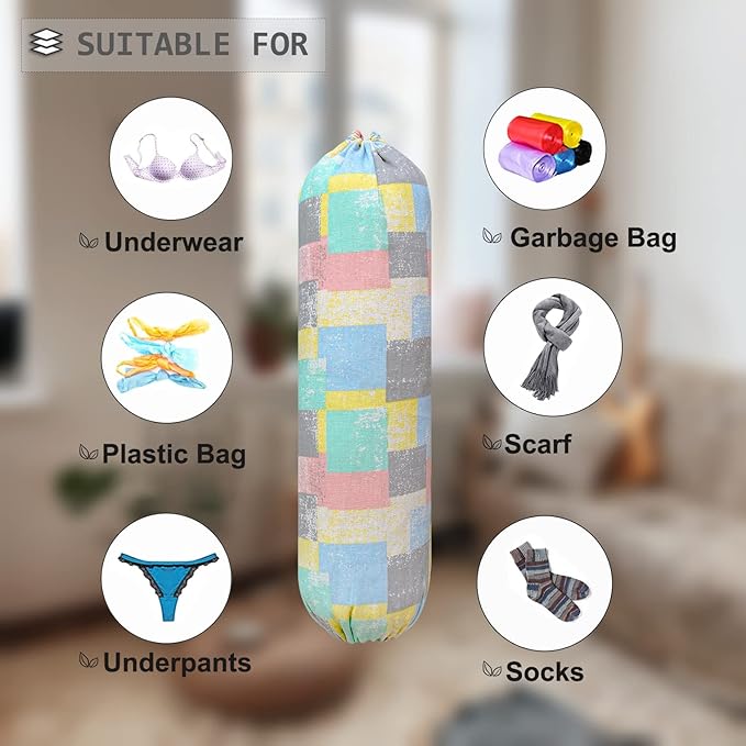 Plastic Bag Holder, Wall Mount Plastic Bag Organizer, Shopping Bags Carrier - Image 5
