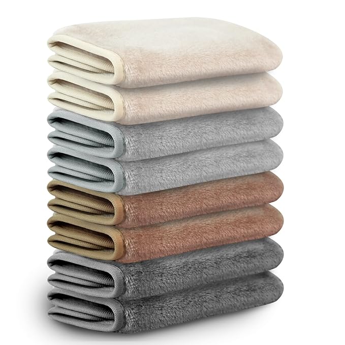 Nugilla Makeup Remover Cloths, 8 Packs Makeup Remover Towels Reusable Face Wash by Nugilla