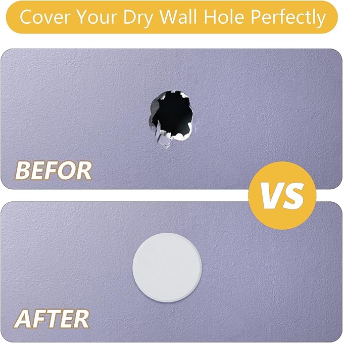 HOME MASTER HARDWARE 5" Wall Protector Round, 5 Pack Doorknob Wall Shield Guard - Image 2
