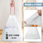 Small Garbage Bags 120 Count, JUKFITA Extra Strong 4 Gallon Trash Bags - Image 4