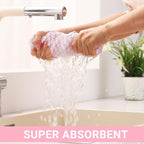 Homaxy Kitchen Towels and Dishcloths Set, 16 x 25 and 12 x 12 Inches, Super - Image 5