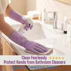 LIICHAAO 2-12 Pairs Gloves for cleaning bathroom, NO ODOR, Stay On Comfort Fit - Image 3