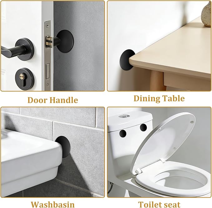 JULBEAR Door Stopper Wall Protector, Door Knob Stoppers - Image 7