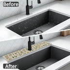 24" X 5.5" Kitchen Sink Splash Guard Faucet Mat Floral Super Absorbent Fast - Image 6