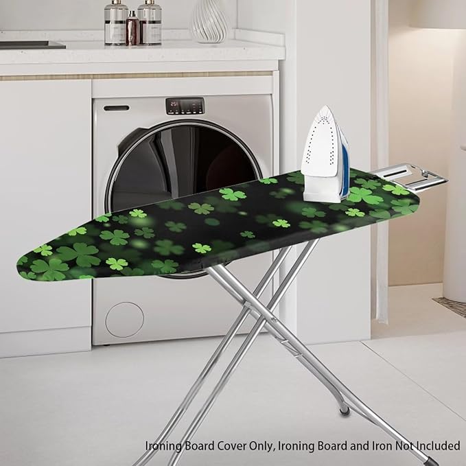 Green Leaves Ironing Board Cover Universal Iron Board Covers Heavy Duty Padded - Image 2