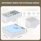DIMJ Drawer Organizer Clothes, 12 Pack Fabric Closet Organizers and Storage - Image 5