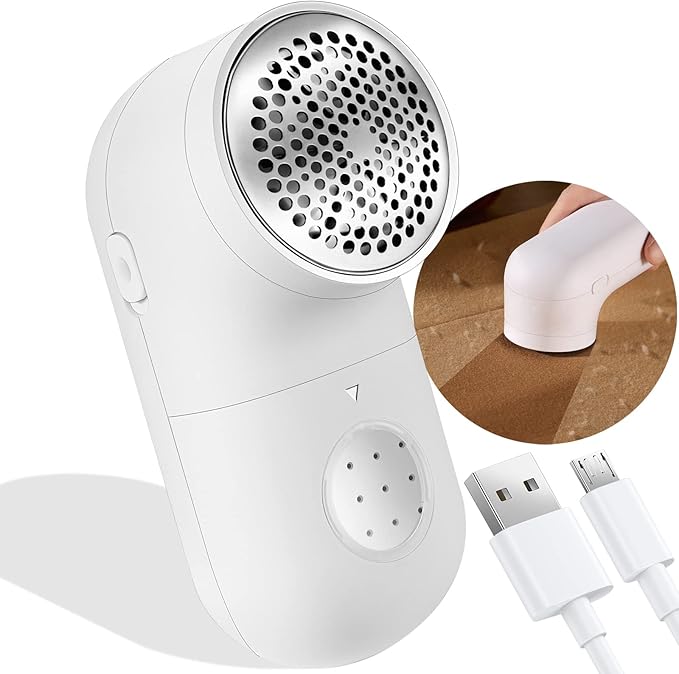 Fabric Shaver, Electric Lint Remover, 2.0 USB Rechargeable Fabric Defuzzer by Garstor