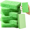 6 Pcs Kitchen Sponges for Dishes Cleaning, Non Scratch for Non Stick Cookware by Mkobon