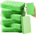 6 Pcs Kitchen Sponges for Dishes Cleaning, Non Scratch for Non Stick Cookware by Mkobon