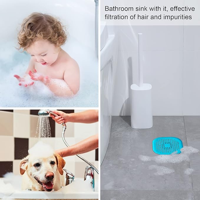 2 Pieces Shower Drain Hair Catcher Bathtub Stopper Home Drain Protectors Drain - Image 7