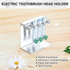 Electric Toothbrush Head Holder, Electric Tooth Brush Holder Desktop or Adhesive - Image 5