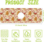 Chrismas Sink Splash Guard Faucet Mat Christmas Absorbent Fast Drying Mat Sink - Image 2