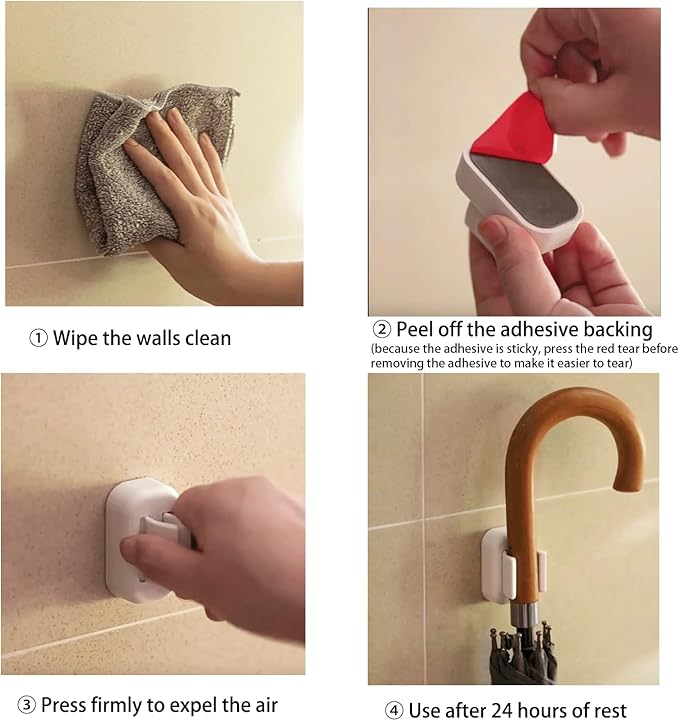 4PCS Toothbrush Holder Wall Mounted, Electric Toothbrush Holder Wall Mounted - Image 7