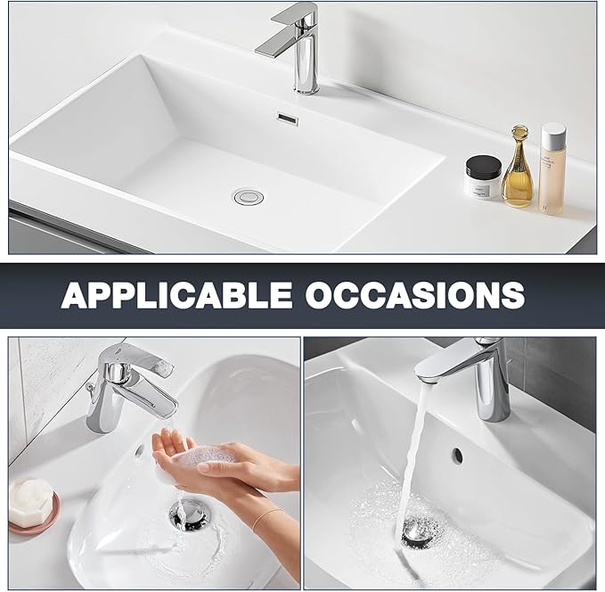 Bathroom Sink Drain Strainer, Pop Up Sink Drain Strain, Bathroom Sink Stopper - Image 6